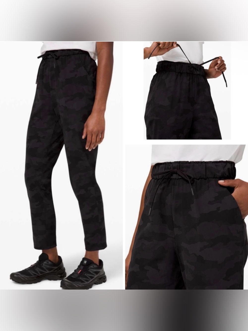 Lululemon Athletica Black‎ Camouflage Joggers